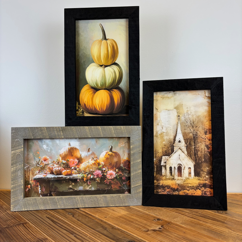 Fall Framed Wall Art - Small Rectangle