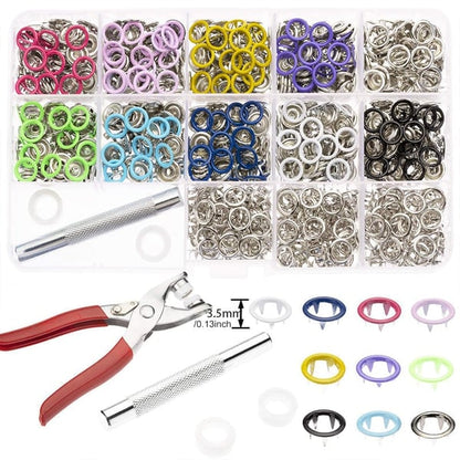 Metal Snaps Buttons Kit – Ultimate DIY Crafting Set for Fashion & More